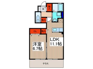 アイランドBの物件間取画像